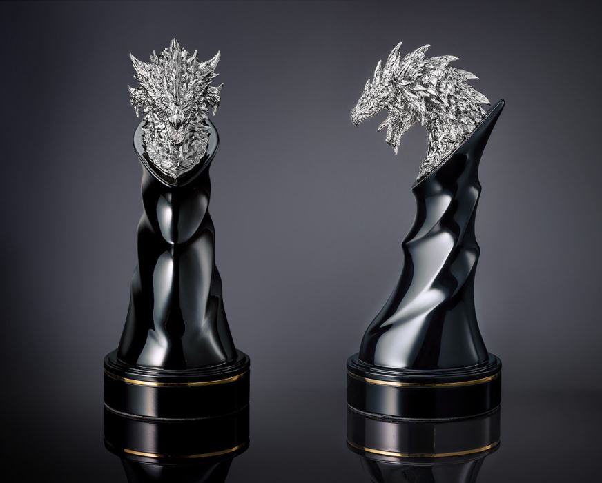 20th Anniversary Head Figure Silver Fire Dragon Rioleus Rare Species