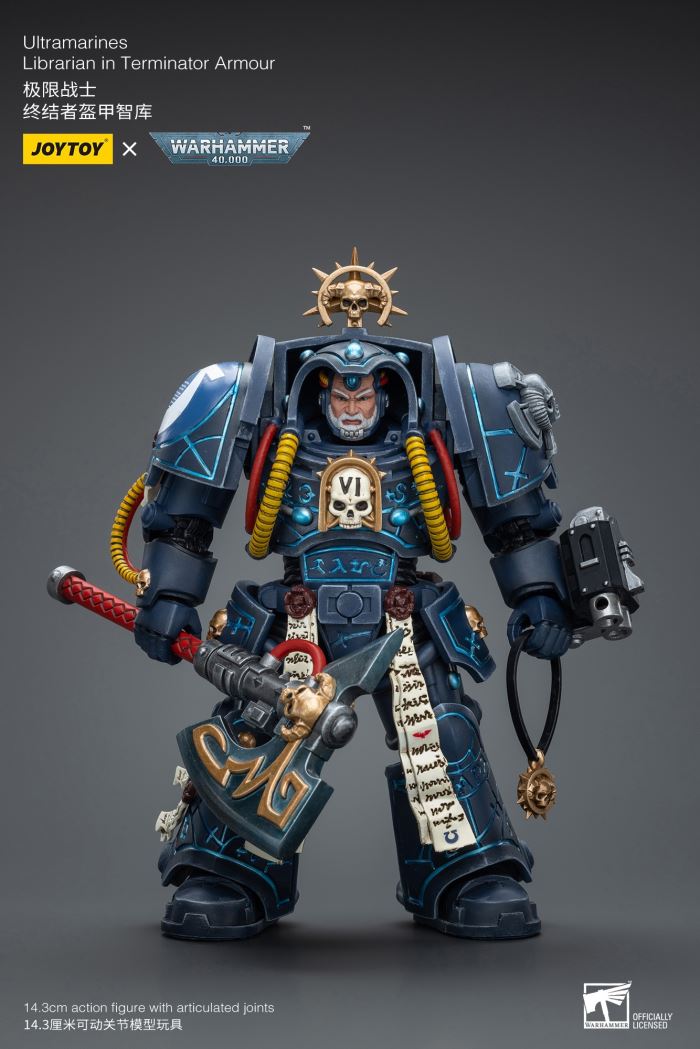 Ultramarines-Terminator Armor Think Tank/Terminator Captain Agyman/Team 3-person group 1/18