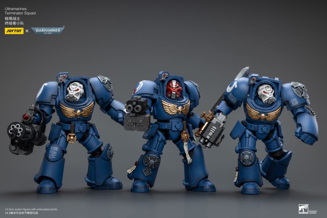Ultramarines-Terminator Armor Think Tank/Terminator Captain Agyman/Team 3-person group 1/18