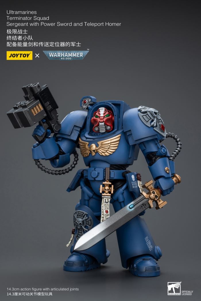 Ultramarines-Terminator Armor Think Tank/Terminator Captain Agyman/Team 3-person group 1/18