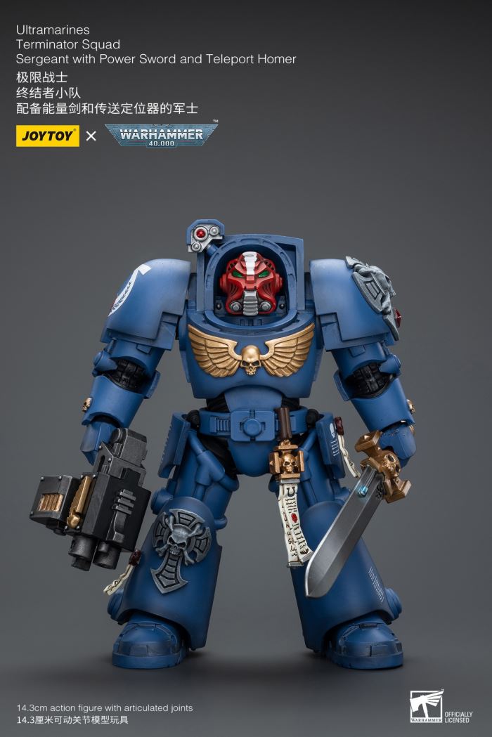 Ultramarines-Terminator Armor Think Tank/Terminator Captain Agyman/Team 3-person group 1/18