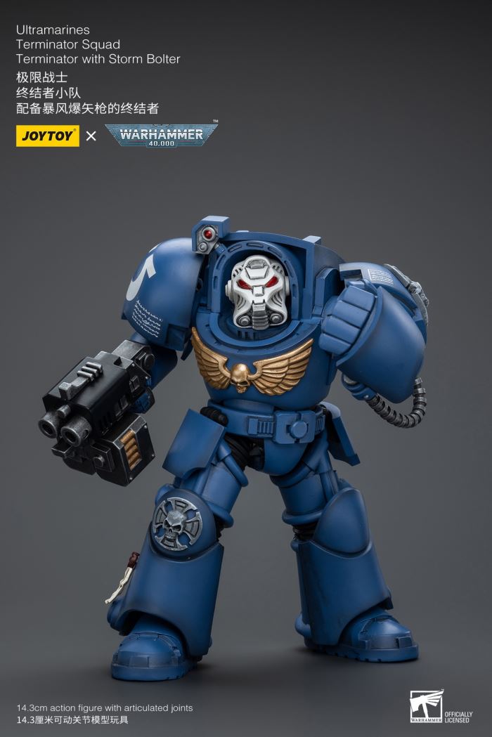 Ultramarines-Terminator Armor Think Tank/Terminator Captain Agyman/Team 3-person group 1/18