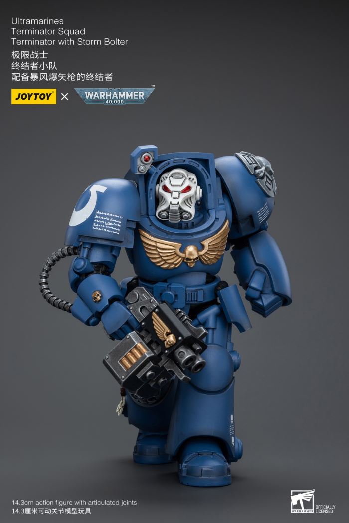 Ultramarines-Terminator Armor Think Tank/Terminator Captain Agyman/Team 3-person group 1/18