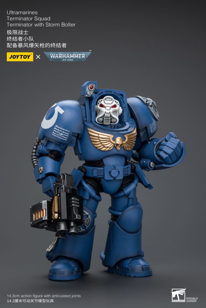 Ultramarines-Terminator Armor Think Tank/Terminator Captain Agyman/Team 3-person group 1/18