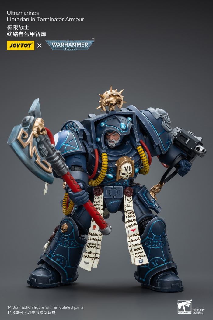 Ultramarines-Terminator Armor Think Tank/Terminator Captain Agyman/Team 3-person group 1/18