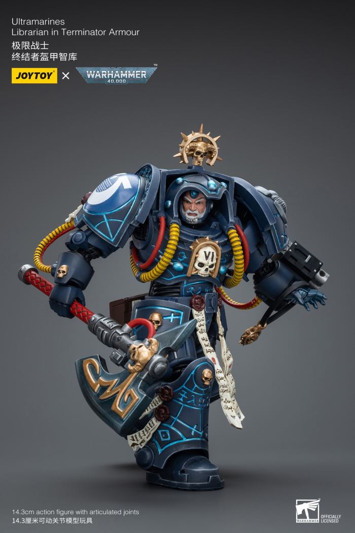 Ultramarines-Terminator Armor Think Tank/Terminator Captain Agyman/Team 3-person group 1/18