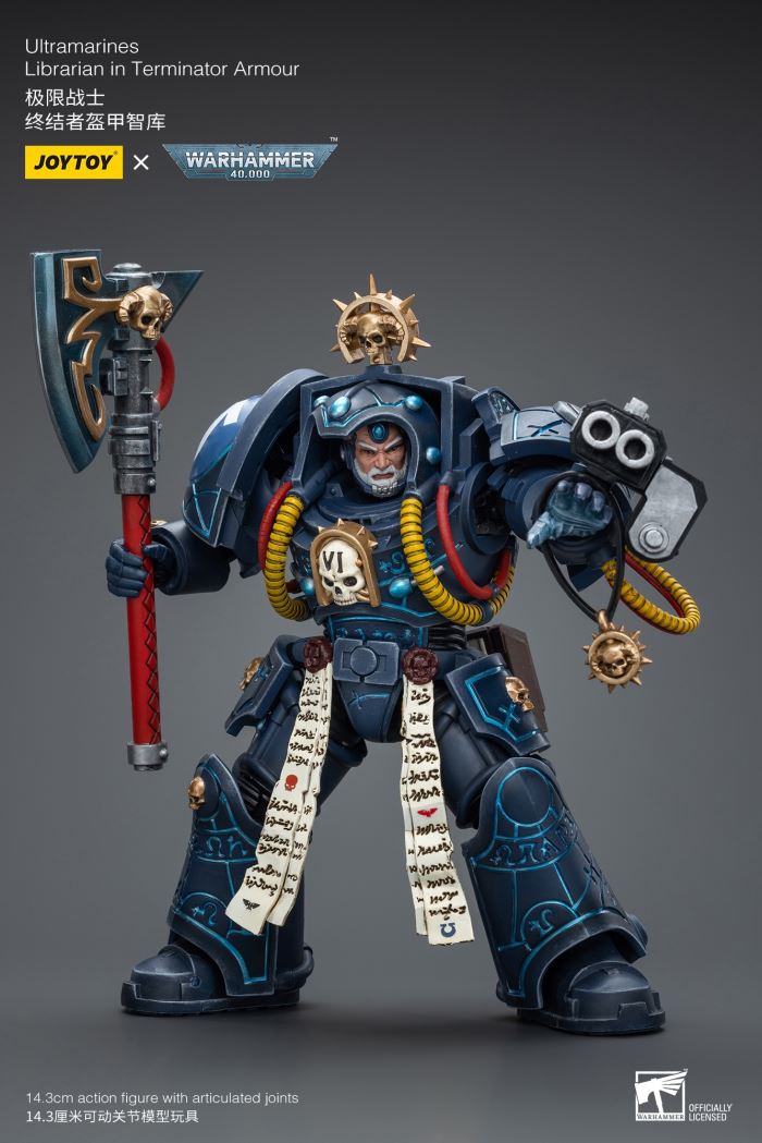 Ultramarines-Terminator Armor Think Tank/Terminator Captain Agyman/Team 3-person group 1/18