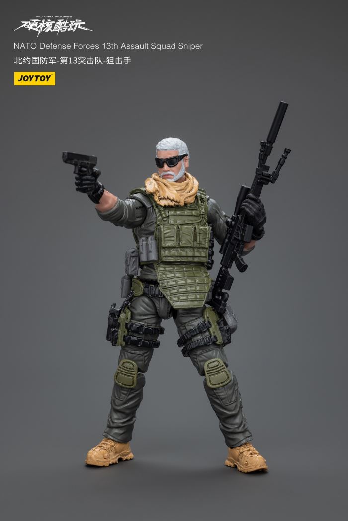 NATO Defense Forces 13th Commando - Sniper/Demolition Man/Assault Man 1/18