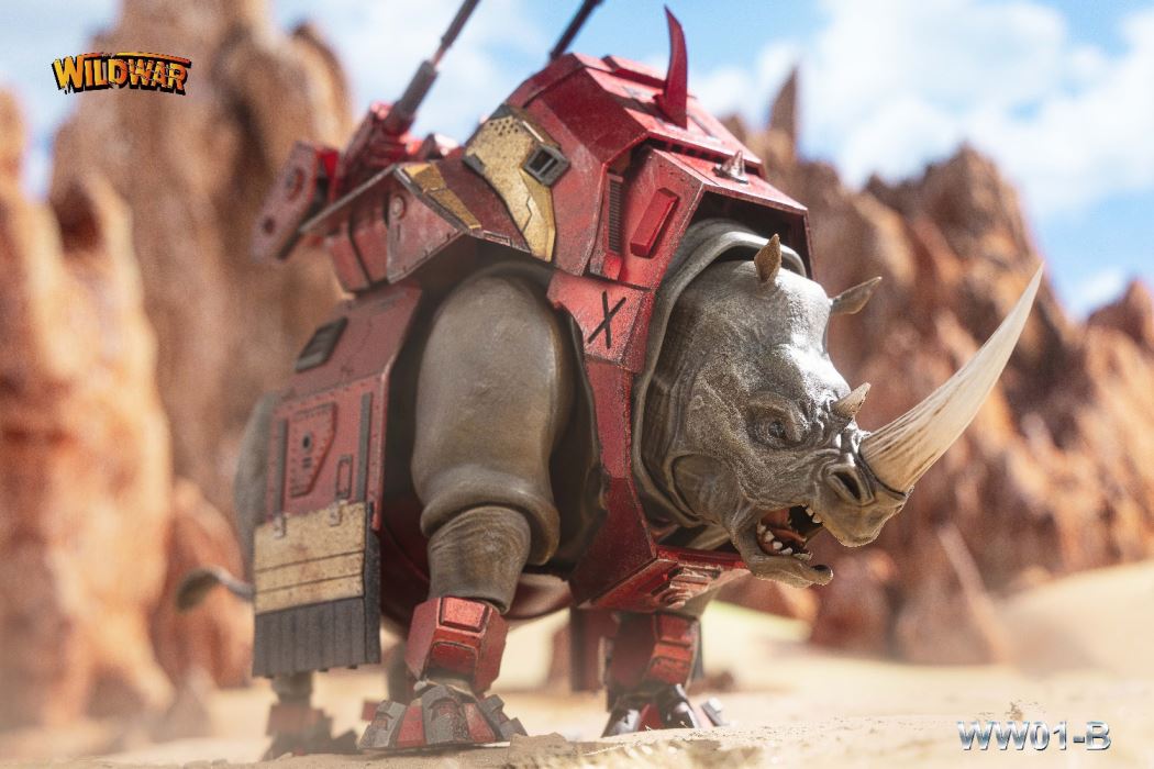 Giant horned rhinoceros