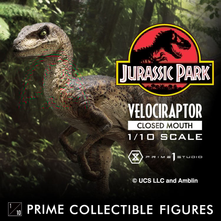 Jurassic Park (Film) Velociraptor Closed Mouth