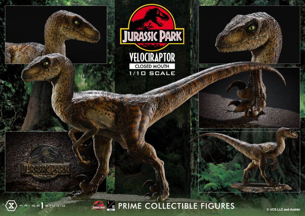 Jurassic Park (Film) Velociraptor Closed Mouth