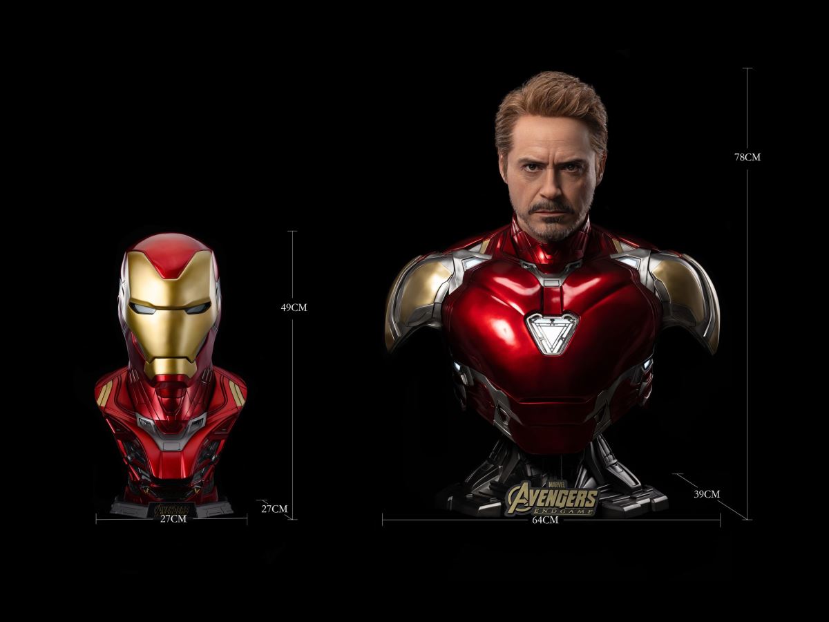 Iron Man MK85 Bust - Tony Stark Real Silicone Bust