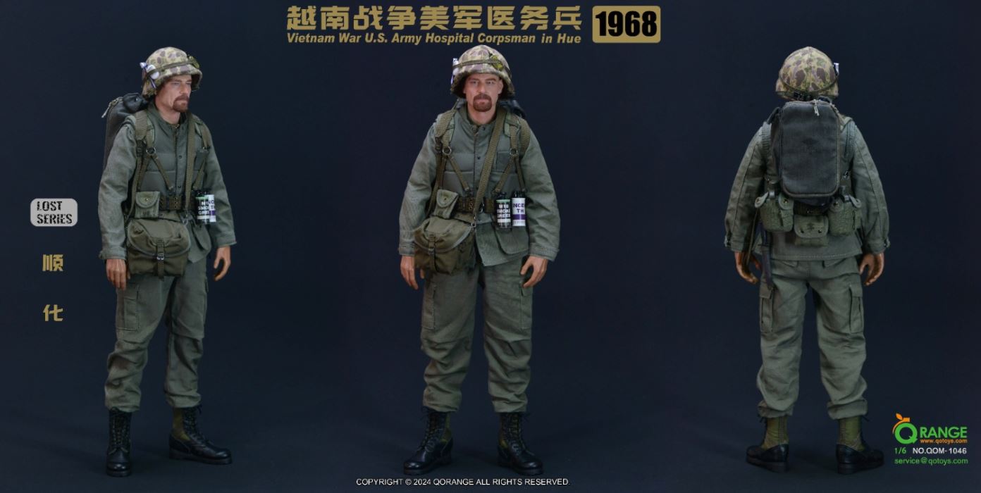 Vietnam War U.S. Army Hospital Corpsman in Hue 1968 [NO.QOM-1046] 1/6