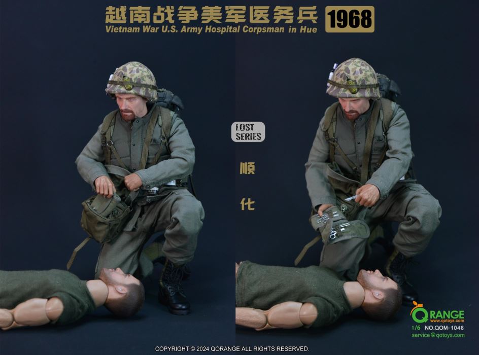 Vietnam War U.S. Army Hospital Corpsman in Hue 1968 [NO.QOM-1046] 1/6