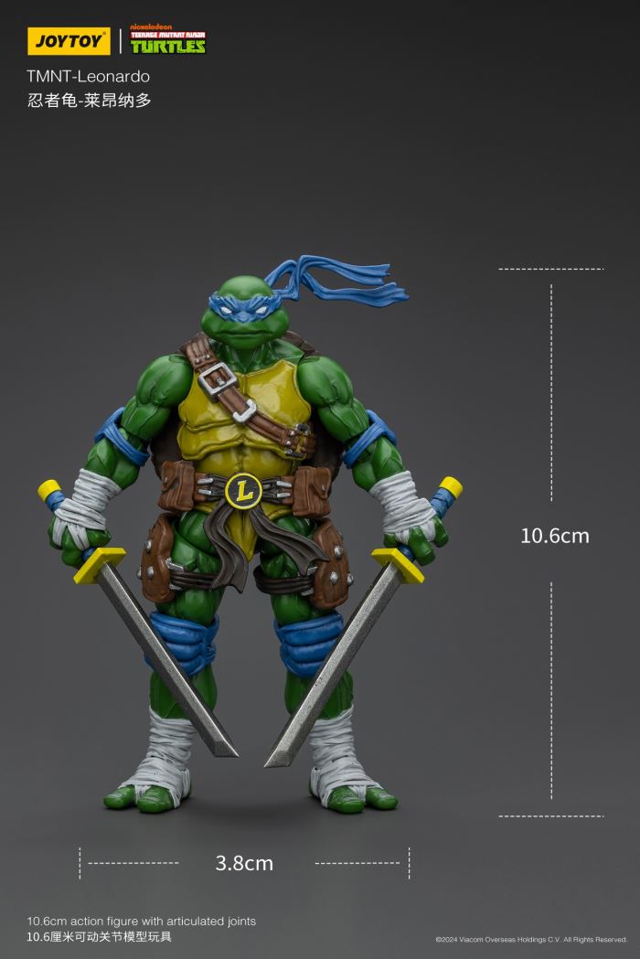 Ninja Turtles - Michelangelo/Donatello/Leonardo/Raphael 1/18