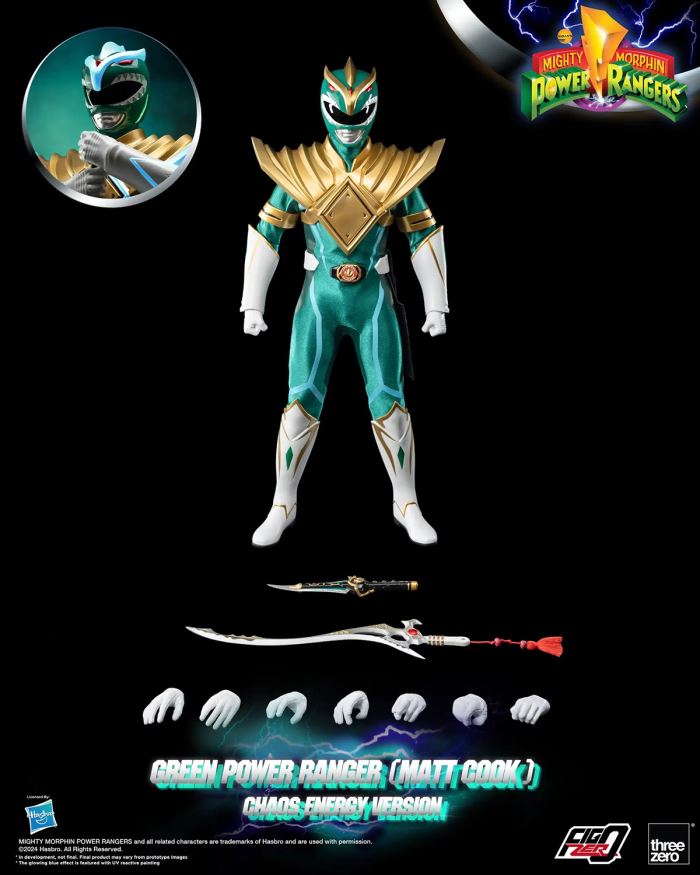 FigZero 1/6 Green Power Ranger (Matt Cook) Chaos Energy Version