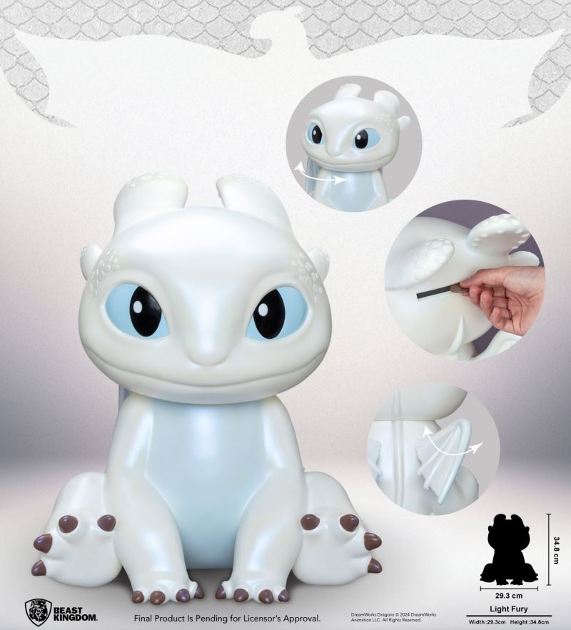 Light Fury Vinyl Piggy Bank