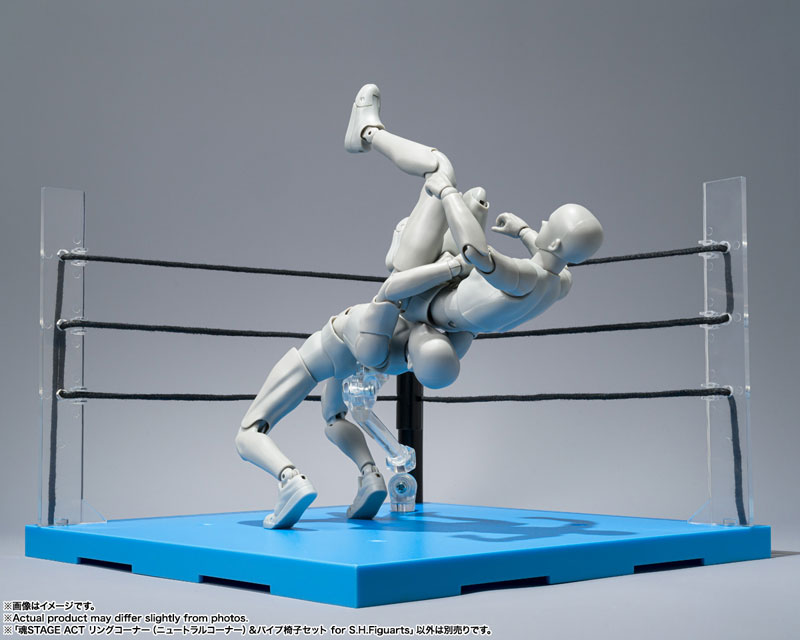 Tamashii STAGE ACT Ring Corner (Neutral Corner) & Pipe Chair Set for S.H.Figuarts