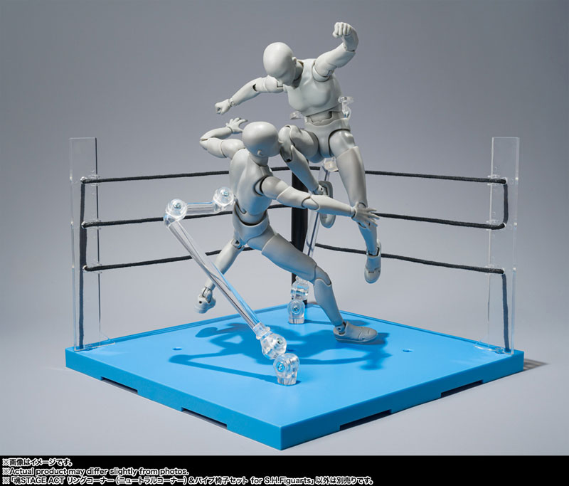 Tamashii STAGE ACT Ring Corner (Neutral Corner) & Pipe Chair Set for S.H.Figuarts