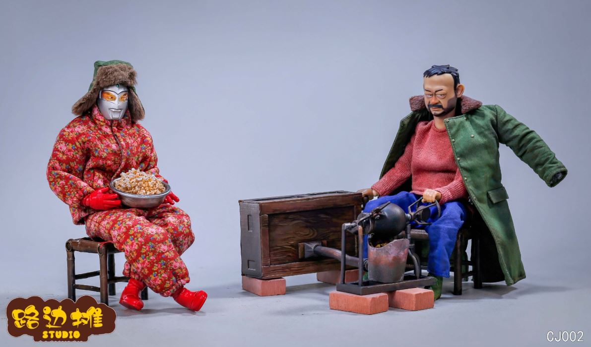 childhood memories Fried popcorn scene set 1/12