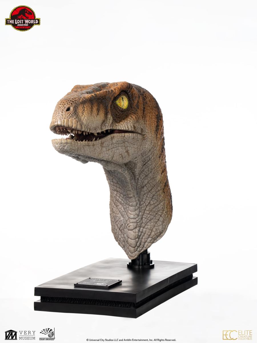 Male Velociraptor Life Size Bust (Jurassic Park : The Lost World)