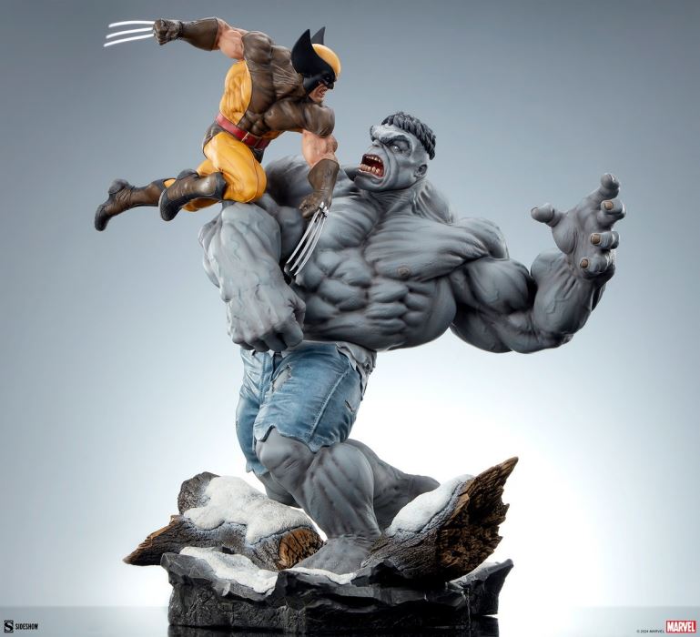 Grey Hulk vs Wolverine