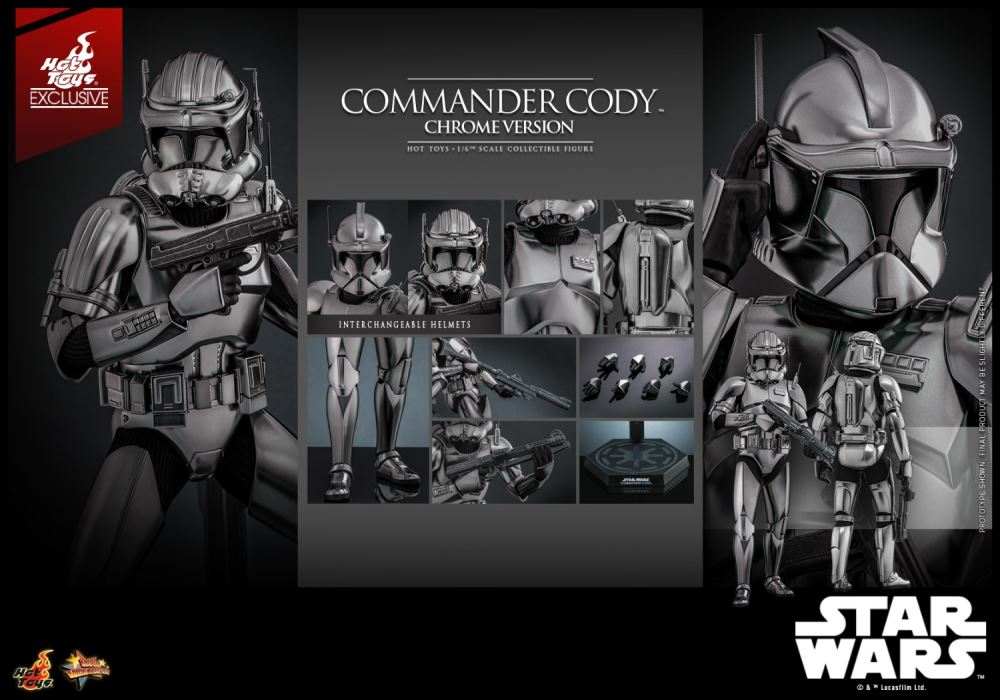 STAR WARS: EPISODE III REVENGE OF THE SITH COMMANDER CODY (CHROME VER) 1/6