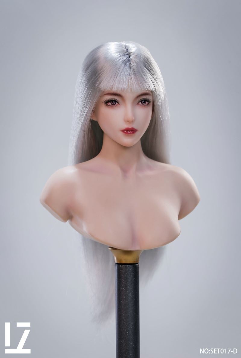 female head sculpture [SET017] 1/6