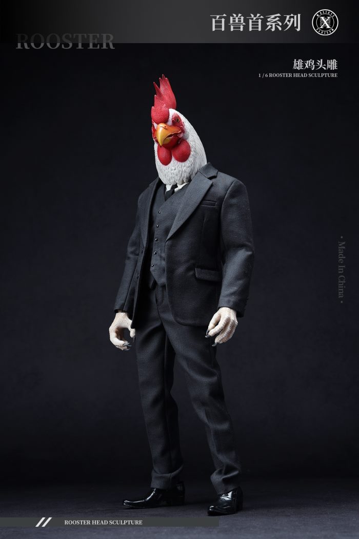 Rooster Head Sculpture