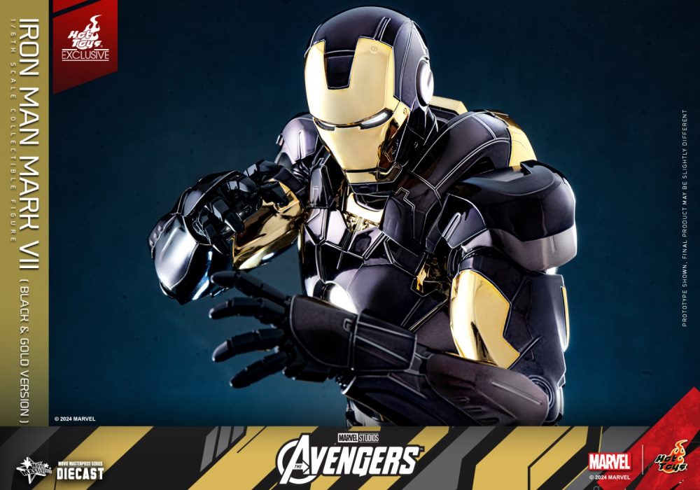 Iron Man Mark 7 (Black and Gold Electroplating Color Version) 1/6