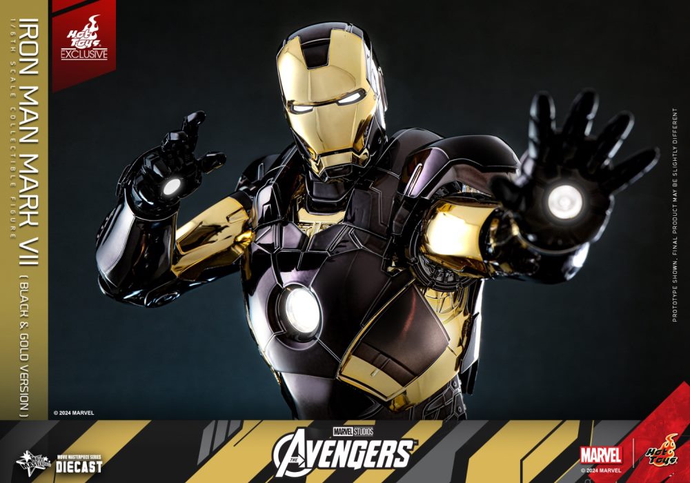 Iron Man Mark 7 (Black and Gold Electroplating Color Version) 1/6