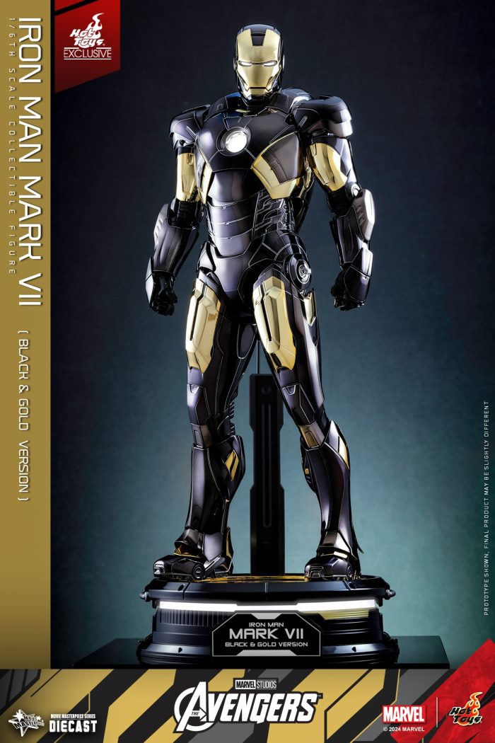 Iron Man Mark 7 (Black and Gold Electroplating Color Version) 1/6