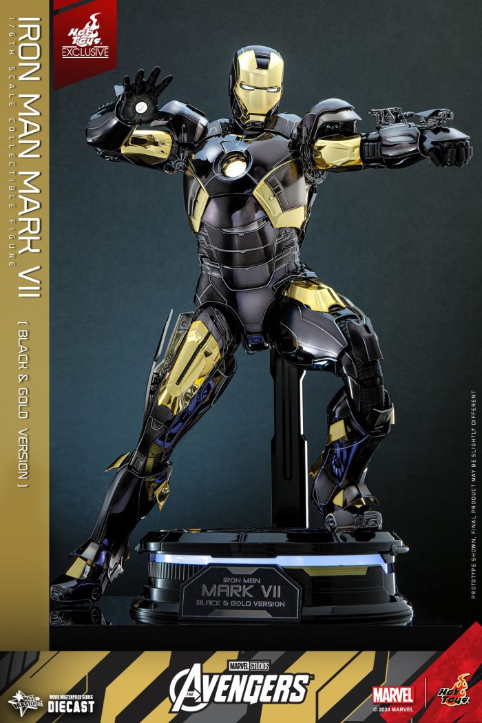 Iron Man Mark 7 (Black and Gold Electroplating Color Version) 1/6