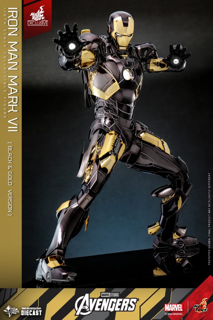 Iron Man Mark 7 (Black and Gold Electroplating Color Version) 1/6