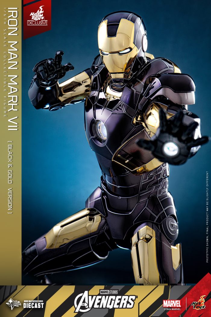 Iron Man Mark 7 (Black and Gold Electroplating Color Version) 1/6