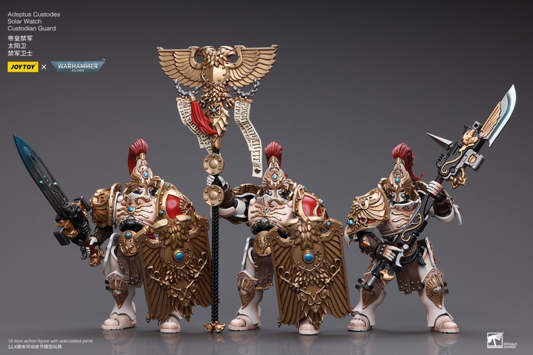 Emperor's Custodes Sun Guard - Guardian Spear Guard/Banner Guard/Sentinel Blade and Guard Shield Guard 1/18