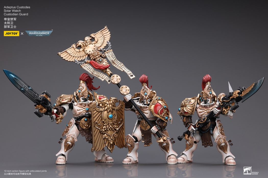 Emperor's Custodes Sun Guard - Guardian Spear Guard/Banner Guard/Sentinel Blade and Guard Shield Guard 1/18