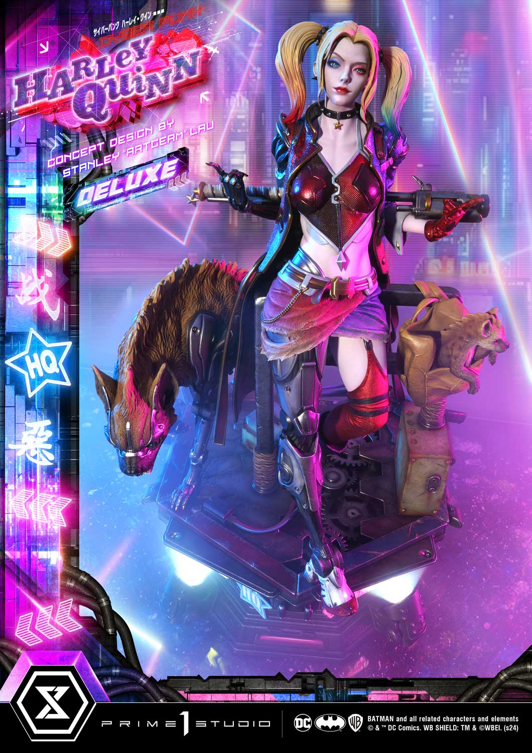 Batman (Comics) Cyberpunk Harley Quinn favorite (Concept design by Stanley Artgerm Lau DX version