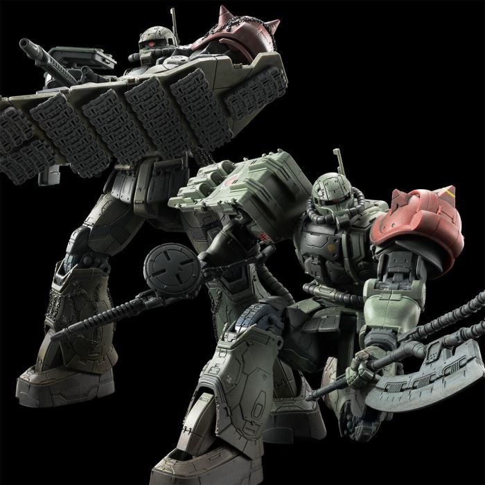 HG 1/144 Zaku II F-type LeShon's Custom & Unidentified Zaku II LeShon's Custom (Requiem of Revenge)