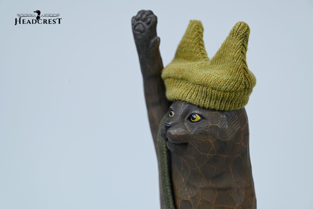 Woodcut Cat 8.0 H2405 Static Animal