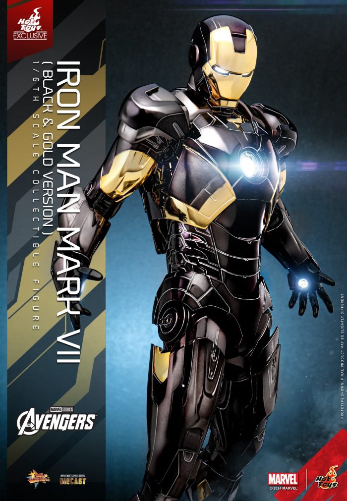 Iron Man Mark 7 (Black and Gold Electroplating Color Version) 1/6