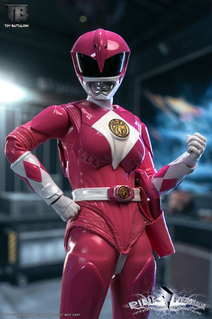 Yellow Sabretooth Tiger Warrior & Pink Pterosaur Warrior