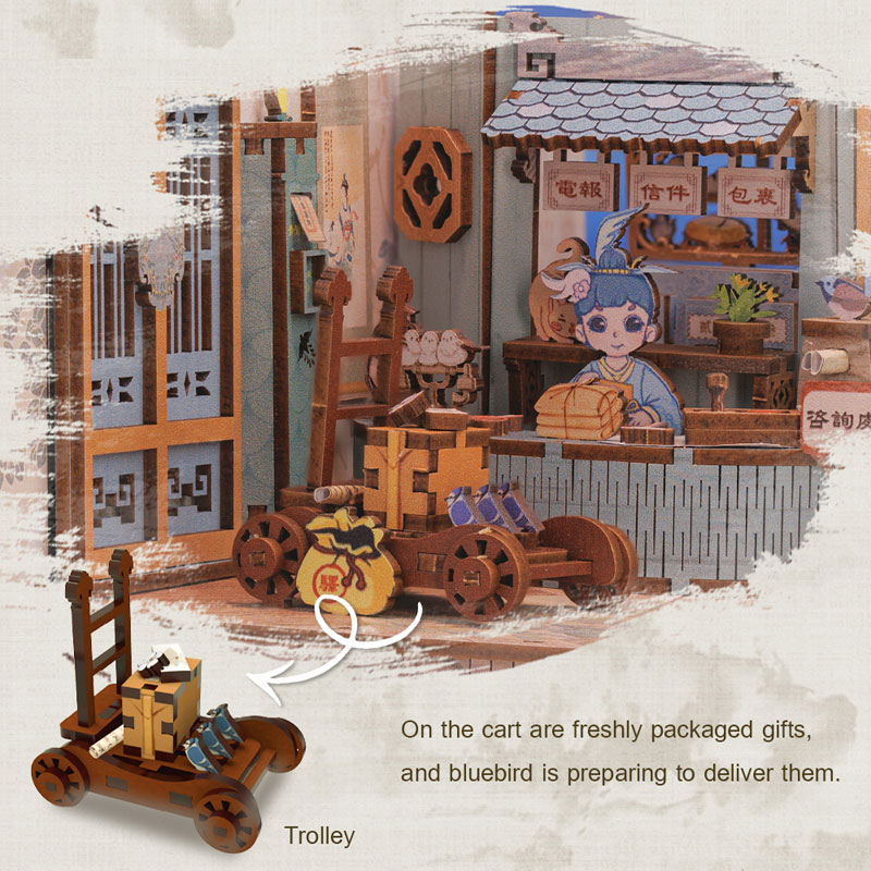 Miniature Dollhouse Azure Phoenix Lodge Wooden DIY Kit