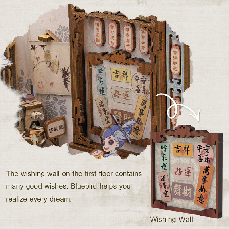 Miniature Dollhouse Azure Phoenix Lodge Wooden DIY Kit