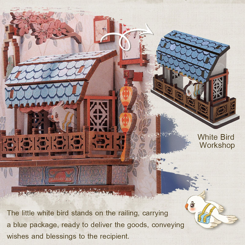 Miniature Dollhouse Azure Phoenix Lodge Wooden DIY Kit