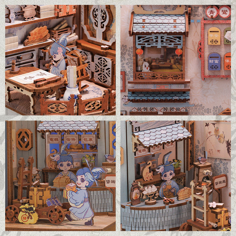 Miniature Dollhouse Azure Phoenix Lodge Wooden DIY Kit