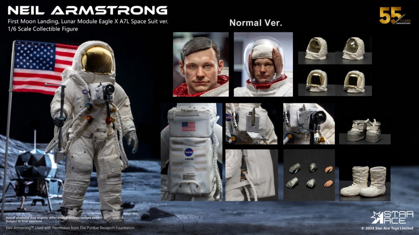 Astronaut Neil Armstrong 1/6