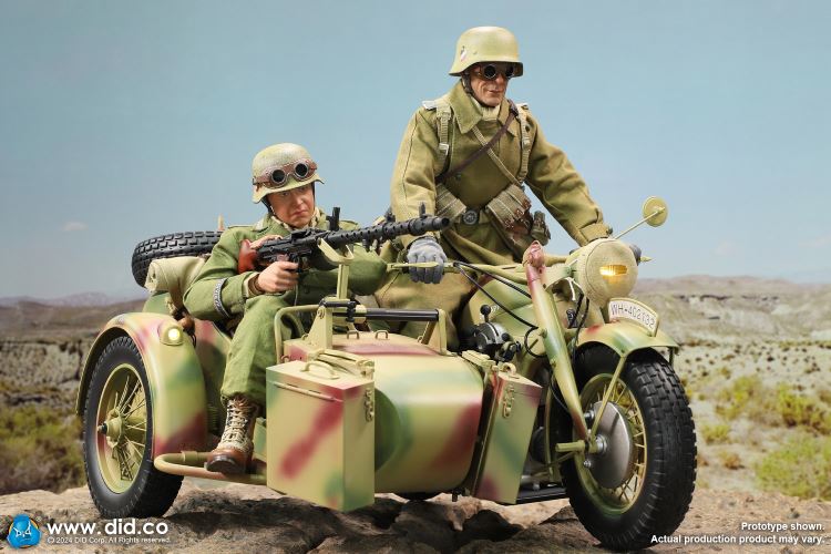 WWII German Zundaper KS750 motorcycle 1/6
