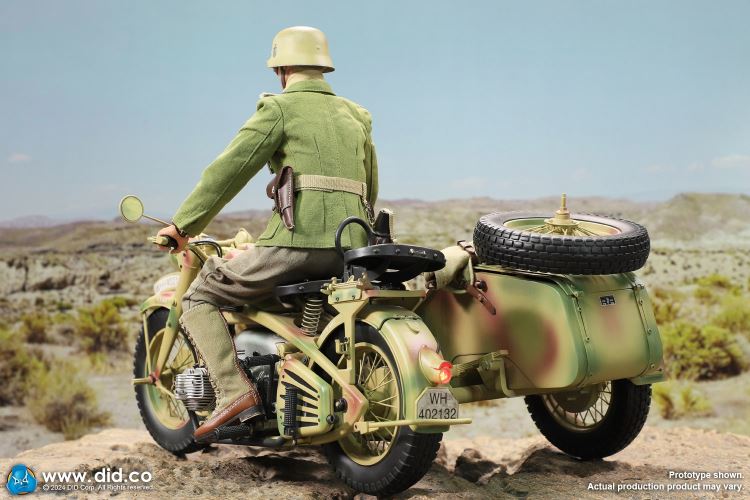 WWII German Zundaper KS750 motorcycle 1/6