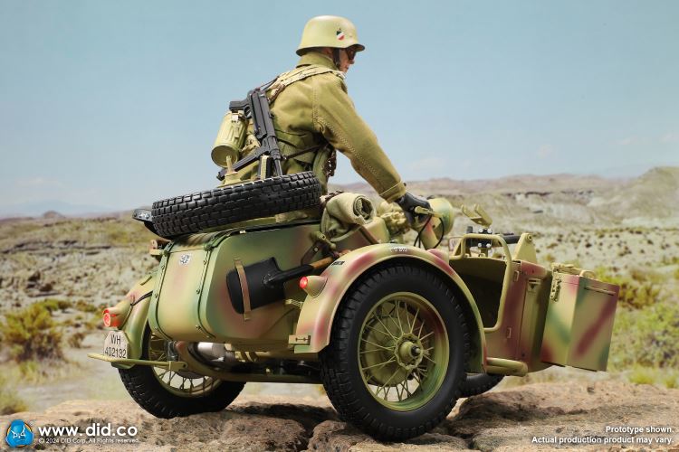 WWII German Zundaper KS750 motorcycle 1/6